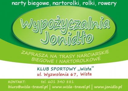 Baner promujący wypożyczalnię